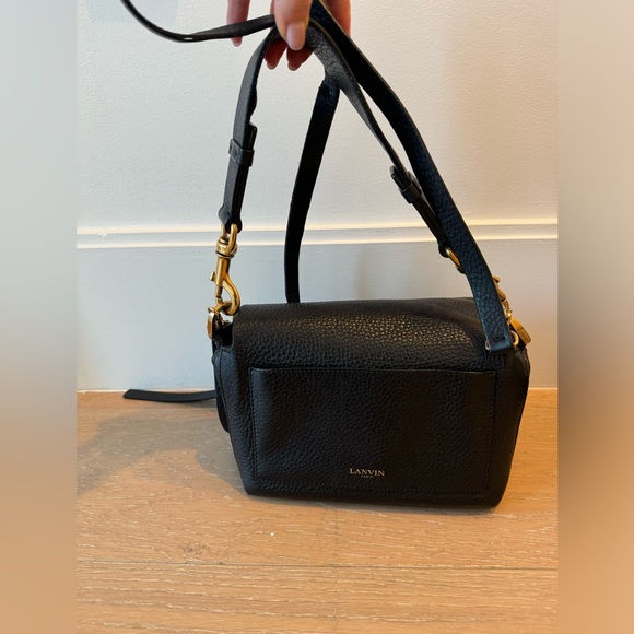 LANVIN Grained Calfskin Box Messenger Bag - Picture 4 of 15